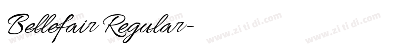 Bellefair Regular字体转换
